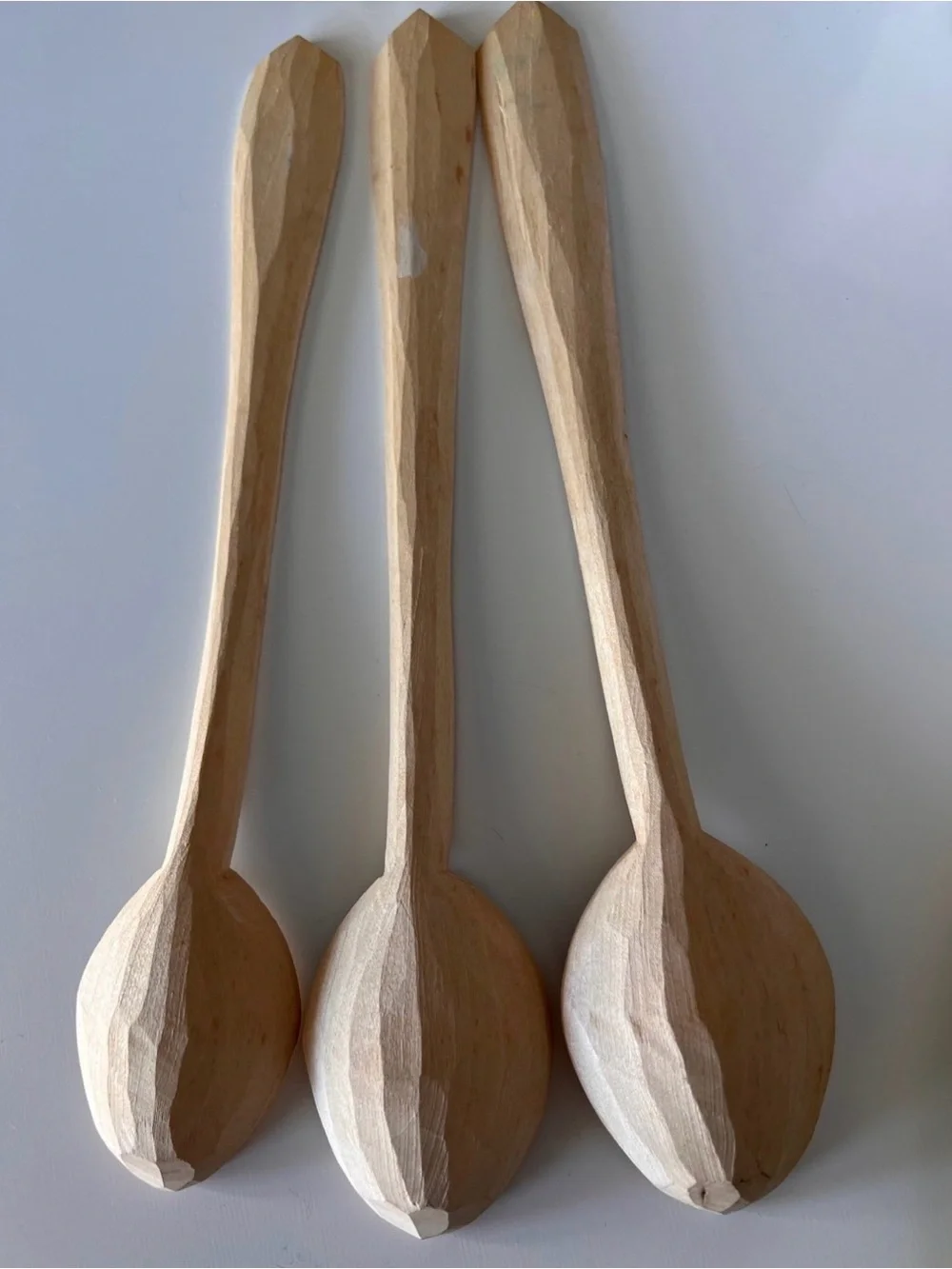 Vintage Romanian wood utensils set of 3